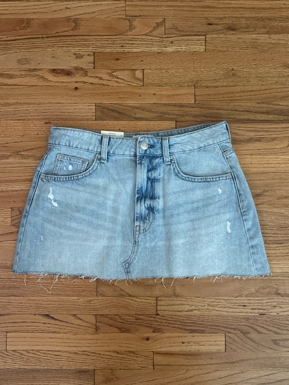 Cotton On Light Blue Denim Mini Skirt